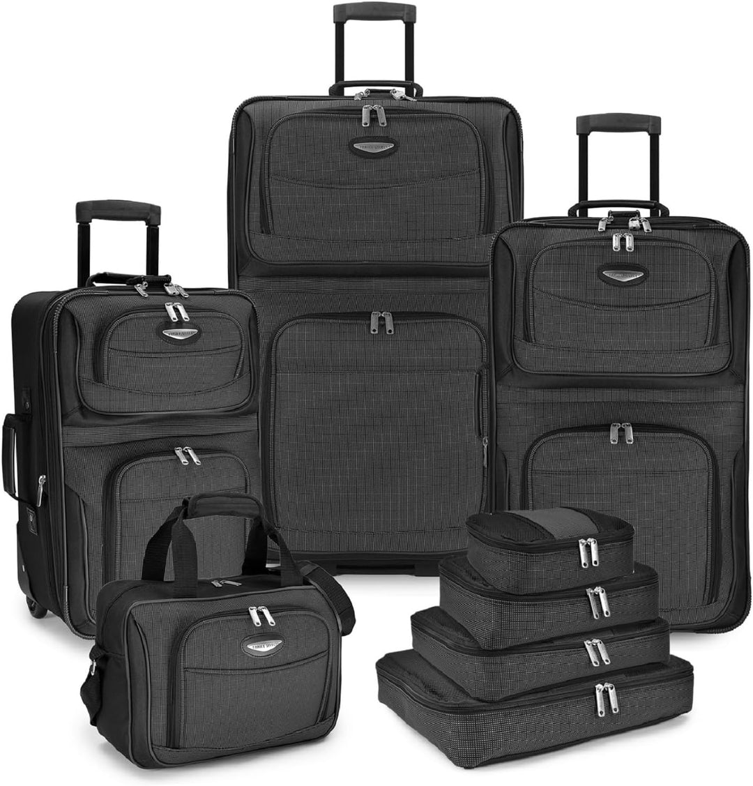 Reis klaar met de 8-delige softshell bagageset van TravelMax. Perfect voor een zorgeloze vakantie.