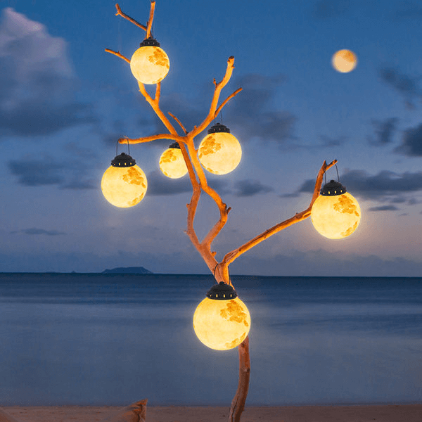 LED Buitenhanglamp - Goud Metaal & Hars