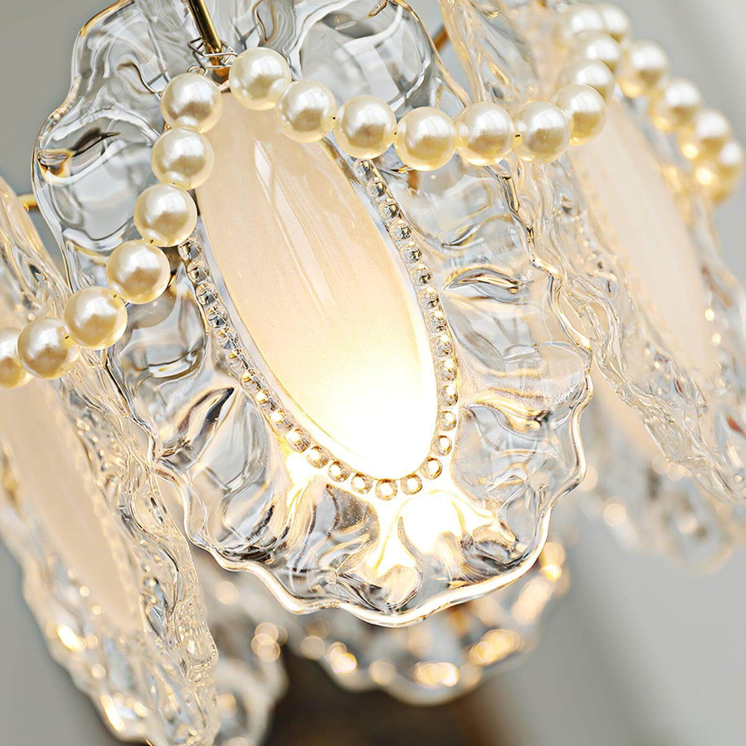 Bloemen Glas Hanglamp - Elegant Design