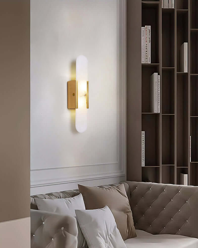 Moderne Wandlamp - Albast & Metaal