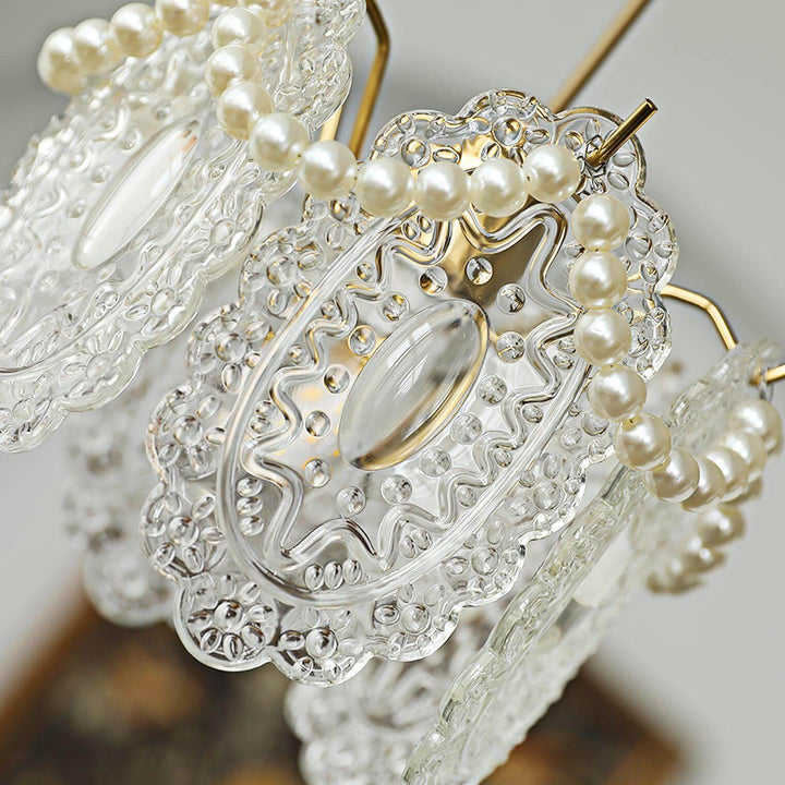 Bloemen Glas Hanglamp - Elegant Design
