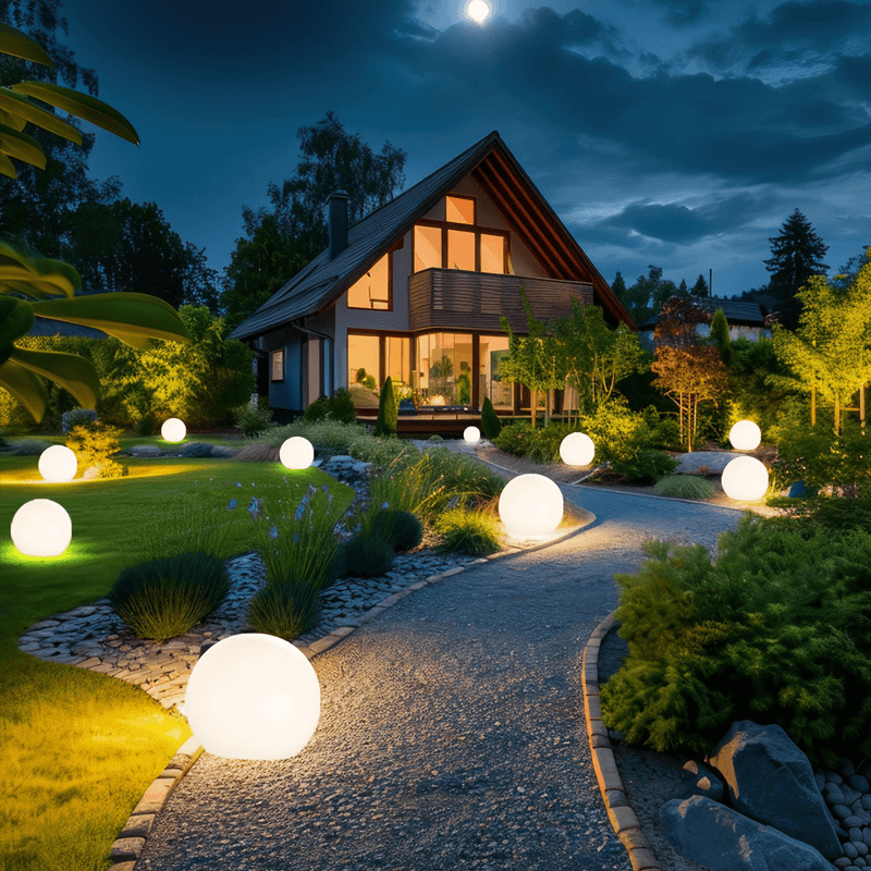 Bolvormige Tuinlamp op Zonne-energie