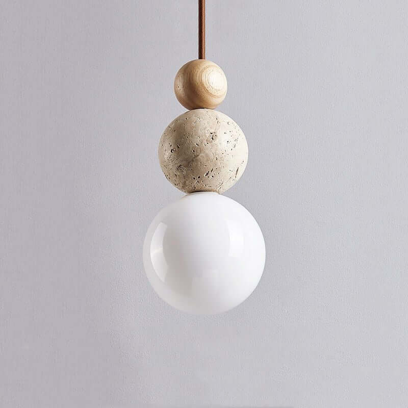 Moderne Hanglamp Travertin - Eenvoudig Design
