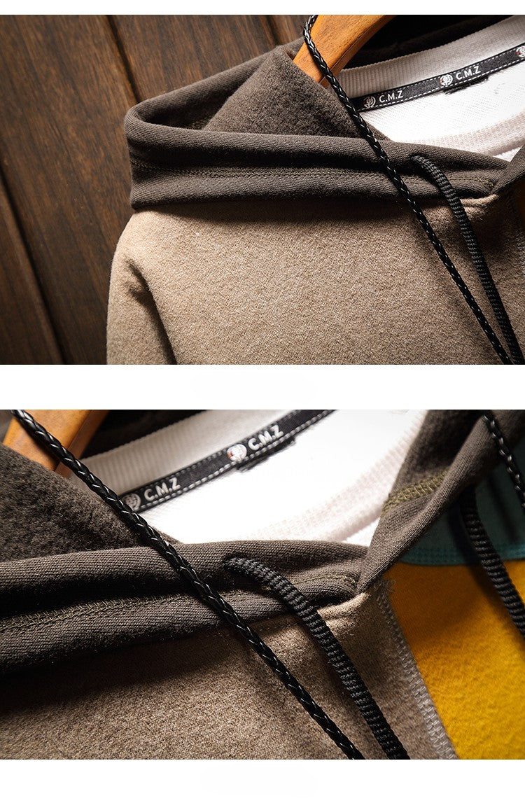 Comfortabele Heren Hoodie met Stijlvol Kleurcontrast voor Elke Dag
