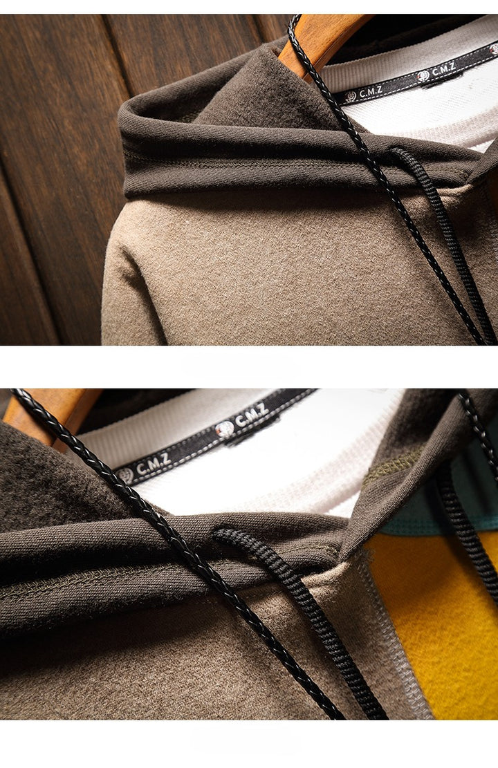 Comfortabele Heren Hoodie met Stijlvol Kleurcontrast voor Elke Dag