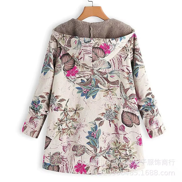 Dames Tussenjas met Bloemenprint – Stijlvol & Comfortabel