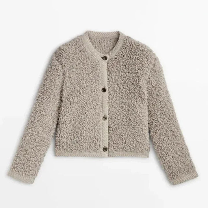 Trendy Dames Overshirt in Teddy-Stijl