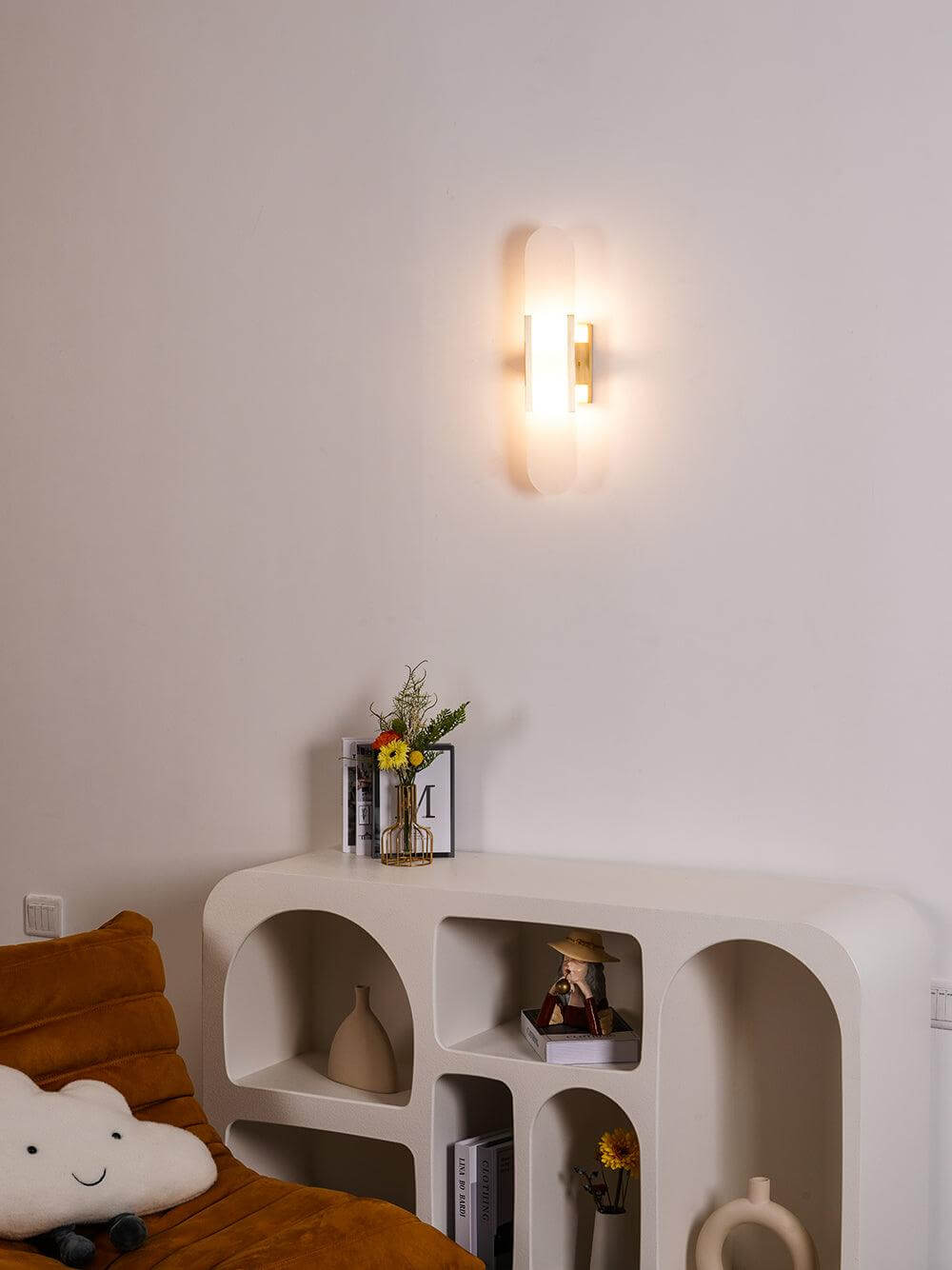 Moderne Wandlamp - Albast & Metaal