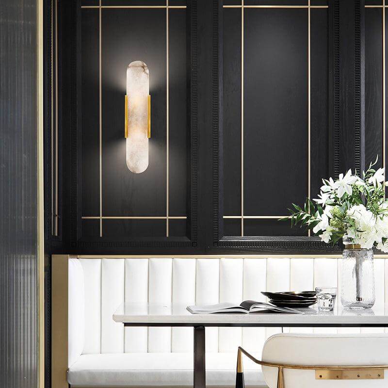 Moderne Wandlamp - Albast & Metaal