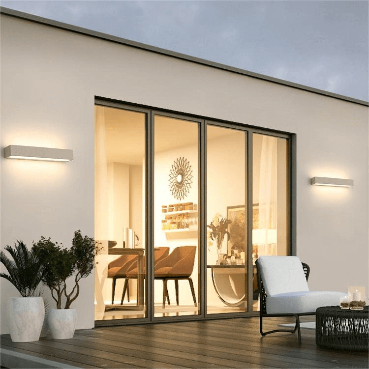 LED Buitenwandlamp - Rechte Hoek Design