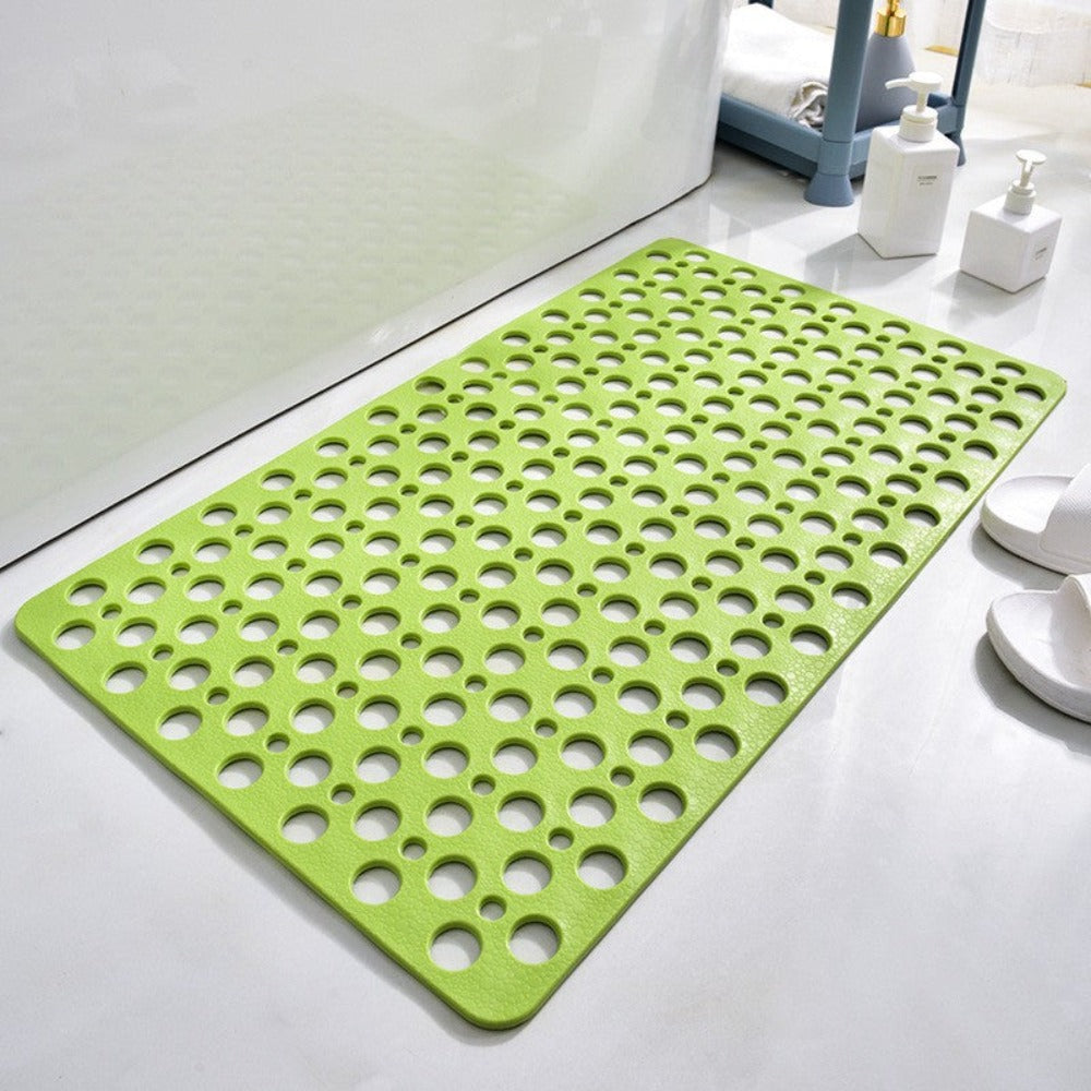 Veilige en hygiënische antislip douchemat met zuignappen, schimmelbestendig PVC voor een zorgeloos doucheritueel.