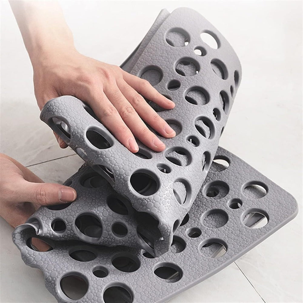 Schimmelbestendige en wasbare antislip douchemat voor een hygiënische badkamer; ideaal voor dagelijks gebruik.