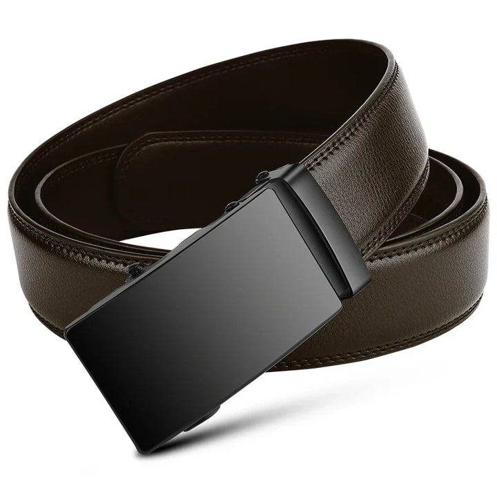"Automatische riem van PU leer met verstelbare metalen gesp, elegant en stijlvol voor business en casual outfits."