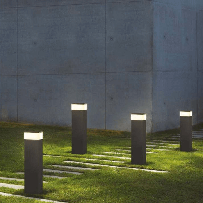 LED Buitenlamp - Rechthoekig Metaal Design