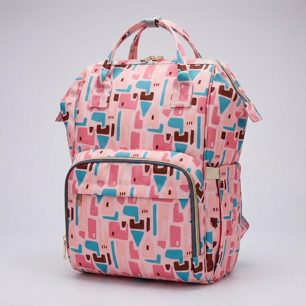 Comfortabele luiertas rugzak voor ouders. Deze praktische babytas draagt makkelijk, perfect als reistas.