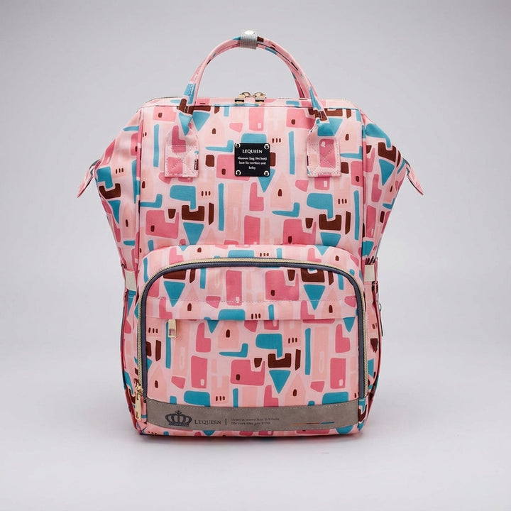 Binnenkant van de Babyluxe luiertas met slimme vakken. Efficiënte organizer voor alle babybenodigdheden en accessoires.