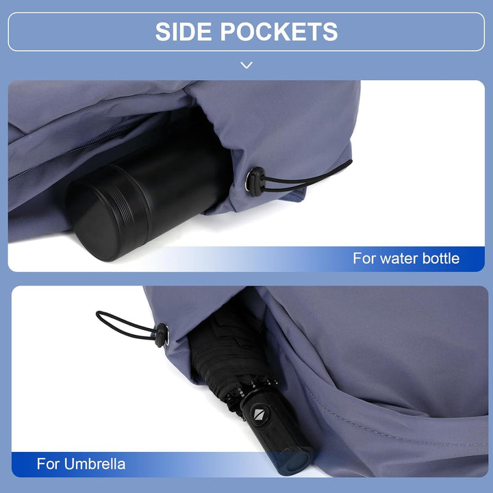 Levendige blauwe dagrugzak, waterbestendig & lichtgewicht, met voldoende ruimte voor essentials.