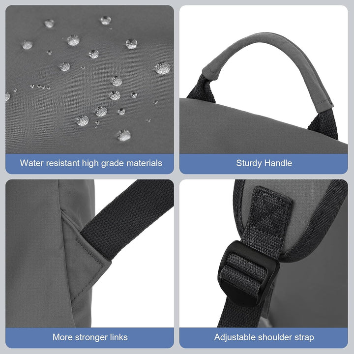 Unisex blauwe laptoprugzak, waterbestendig, lichtgewicht, perfect voor kantoor/universiteit, georganiseerde vakken.