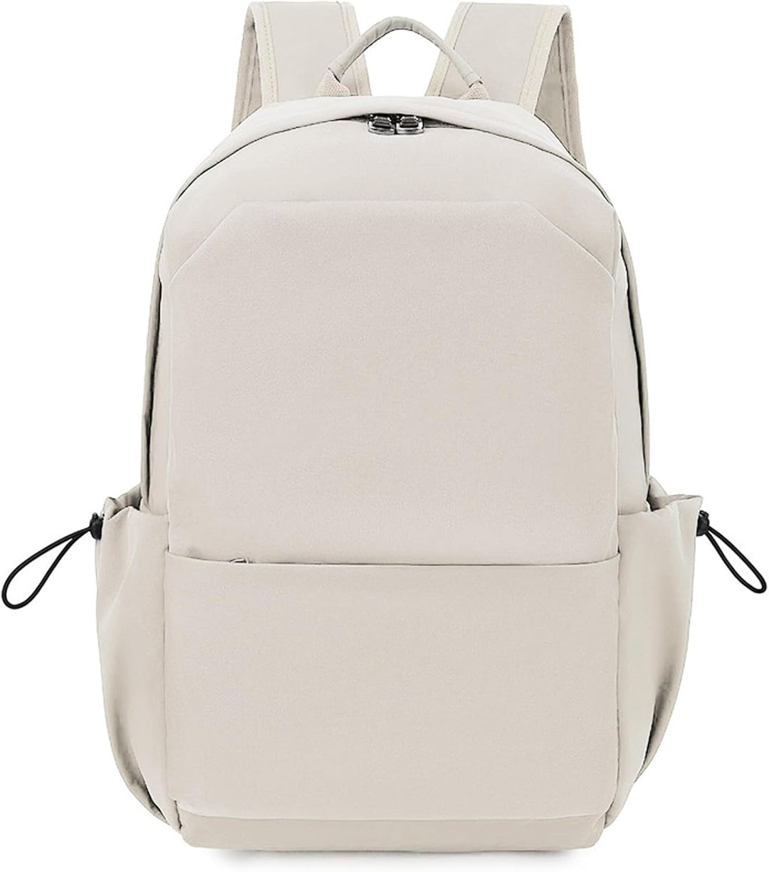 Beige werktas, waterbestendig met laptopvak & georganiseerde vakken, comfortabel & duurzaam.