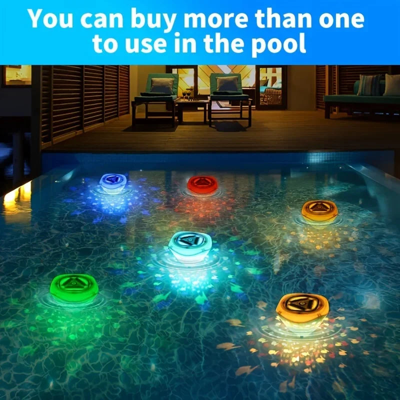Betoverende Aqua Party Light™ met visvormige lichtprojecties voor magische bad- en zwembadervaring