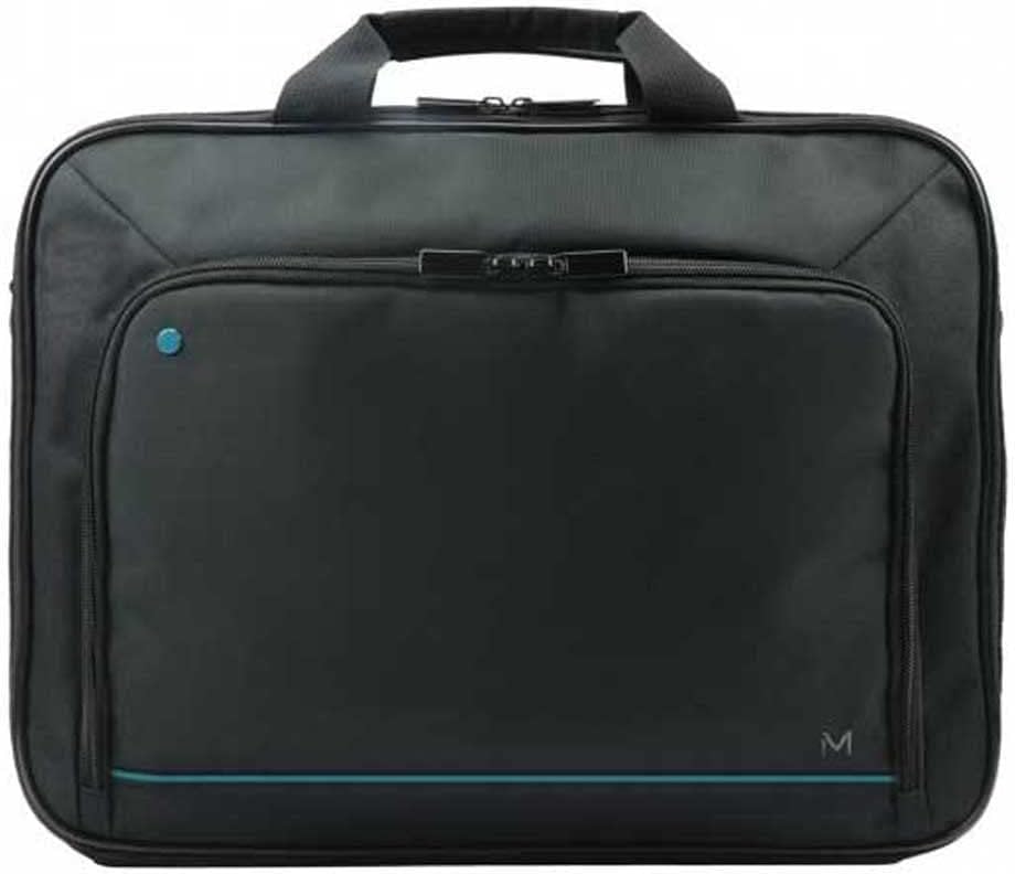 Blauwe duurzame clamshell laptoptas voor 14-15,6 inch laptops, ideaal voor werk, school en reizen.