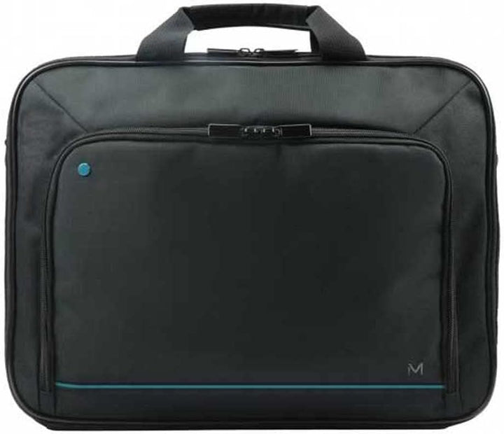 Blauwe duurzame clamshell laptoptas voor 14-15,6 inch laptops, ideaal voor werk, school en reizen.