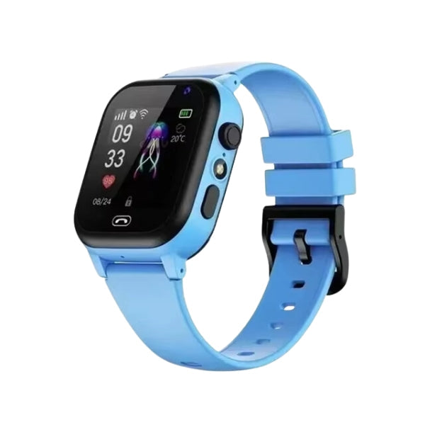 Kleurrijke kinder smartwatch met ingebouwde camera en tweewegcommunicatie, houdt kinderen veilig en verbonden.