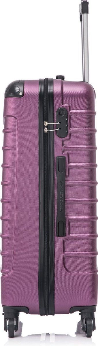 Stijlvolle bordeaux hardshell kofferset, lichtgewicht en met 4 wielen voor elke reiskoffer.