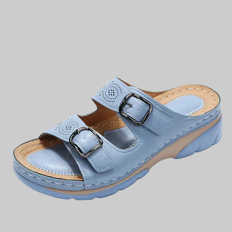 Comfortabele damesschoenen: orthopedische sandalen Elisa, voor optimale voetondersteuning en een relaxte zomer.