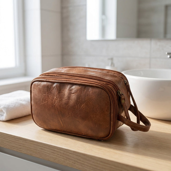 Carryne unisex reistoilettas met handige vakken voor al je toiletartikelen. Ideaal voor reizen en vakantie.