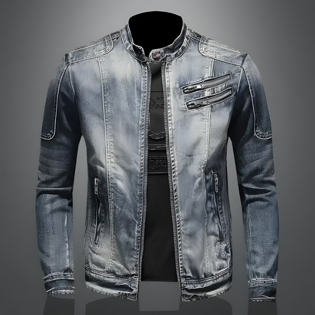 Casual heren spijkerjack, perfect voor dagelijks gebruik, met tijdloze stijl. Ideaal als overgangsjas.