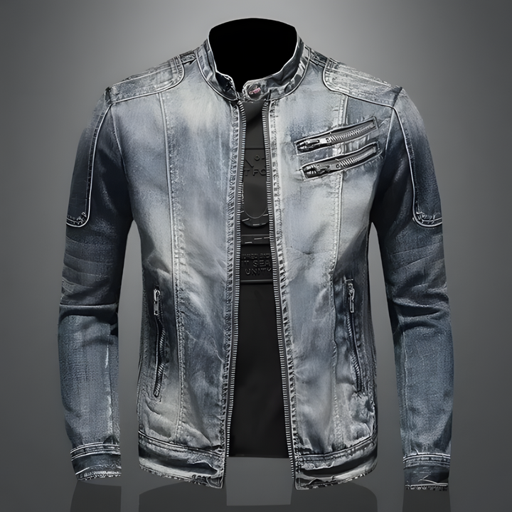Casual heren spijkerjack, perfect voor dagelijks gebruik, met tijdloze stijl. Ideaal als overgangsjas.