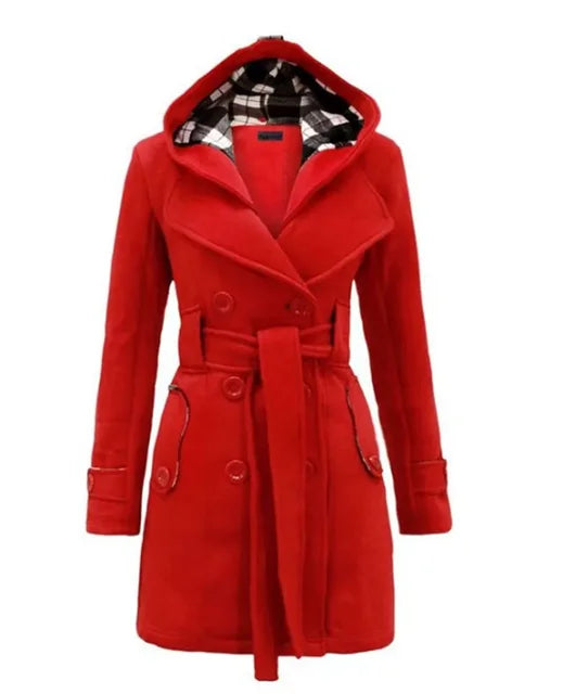 Comfortabele en weerbestendige dames trenchcoat, een must-have bovenkleding.
