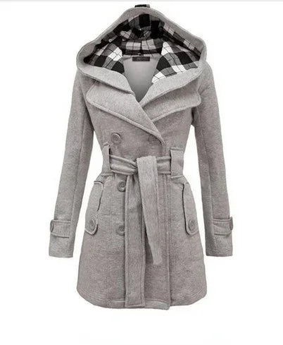 Stijlvolle dames trenchcoat, perfect voor een professionele of casual look.