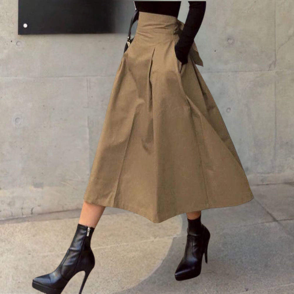 Stijlvolle damesrok met hoge taille, geschikt voor elke gelegenheid. Elegante mode voor zowel formele als casual outfits.