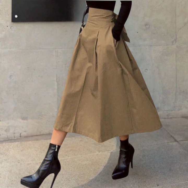 Stijlvolle damesrok met hoge taille, geschikt voor elke gelegenheid. Elegante mode voor zowel formele als casual outfits.