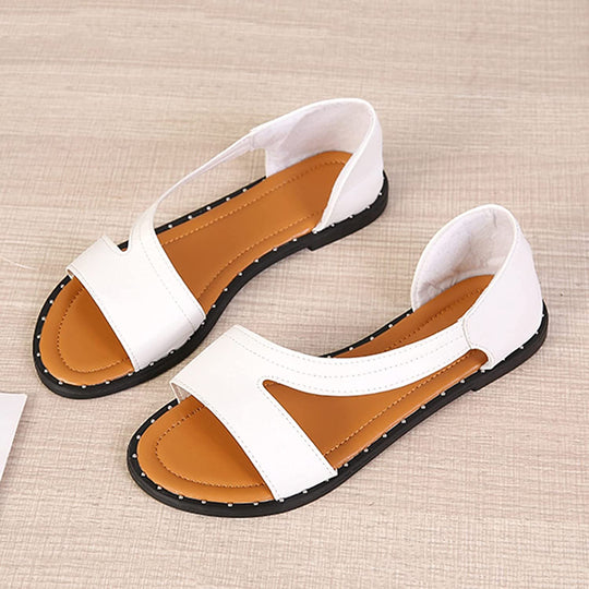 Chique leren dames sandalen met elegante en comfortabele stijl. Hoogwaardig leer en gepolijst ontwerp ideaal voor zomer.