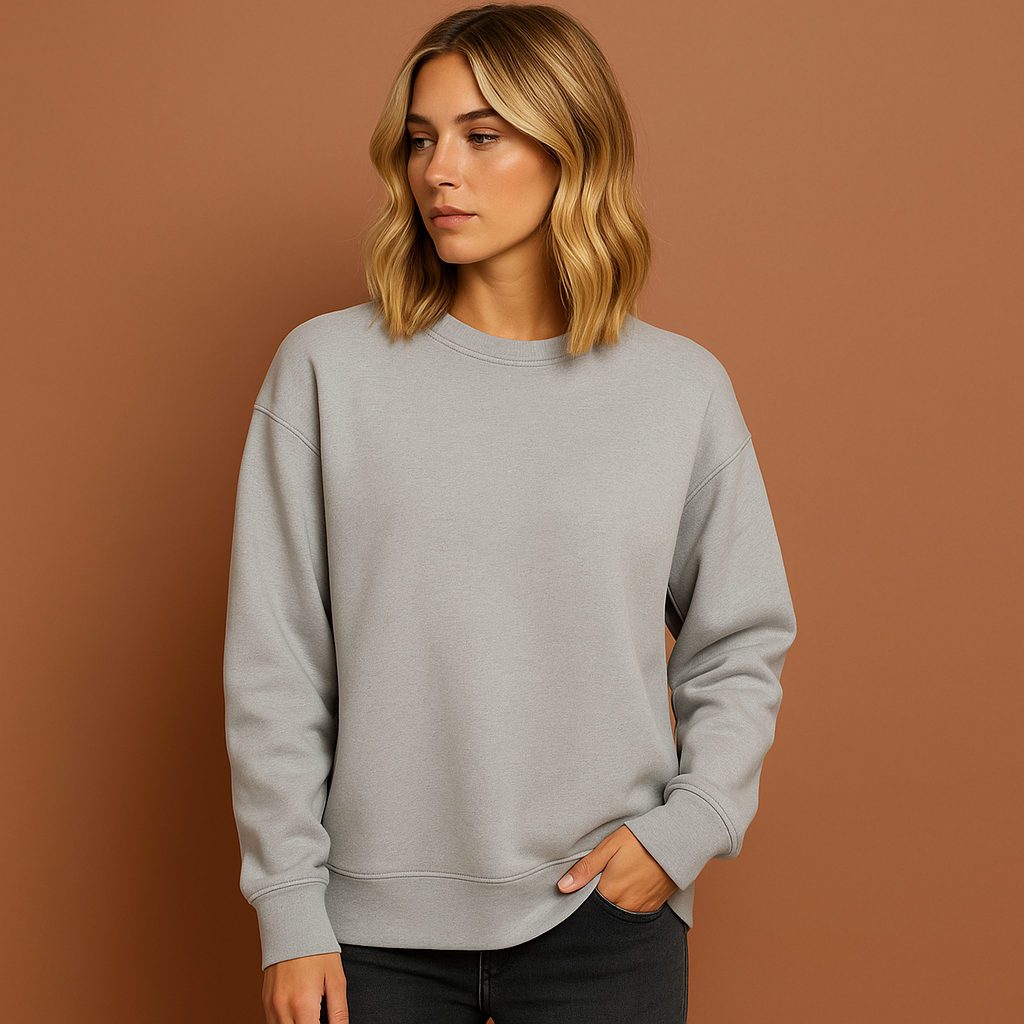 Dagelijks dames sweatshirt: comfortabel casual trui. Modieus en stijlvol met een relaxte pasvorm, geschikt voor vrouwenmode.