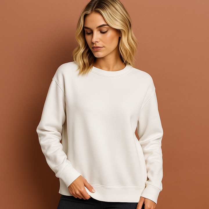 Stijlvol dames sweatshirt, zachte casual trui. Comfortabel en modieus, perfecte relaxte pasvorm voor vrouwenmode.