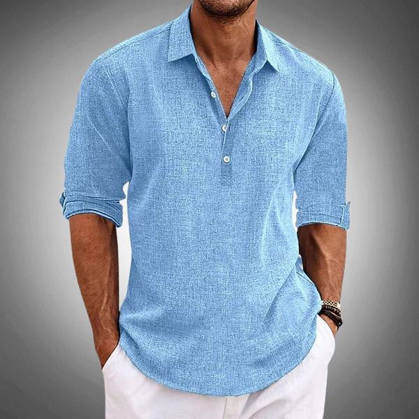 Stijlvol heren polo shirt met modieuze omgeslagen mouwen, perfect voor een casual, comfortabele look.