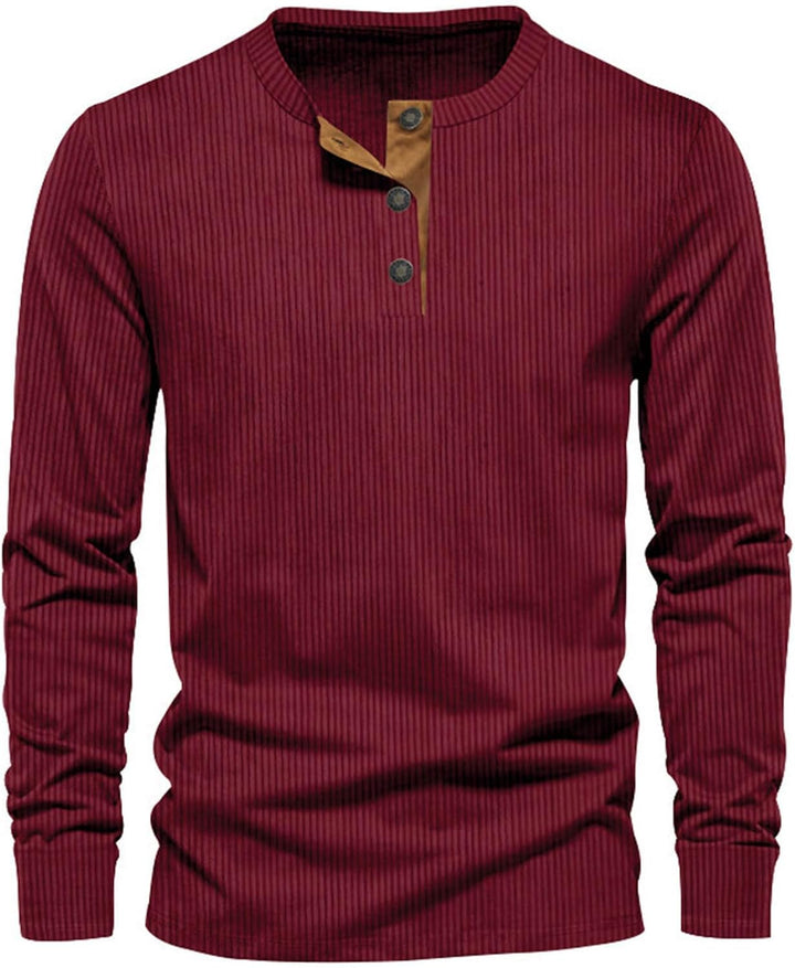 Comfortabel herenshirt met lange mouwen en stijlvolle knoopjes, perfect voor casual en smart casual looks.