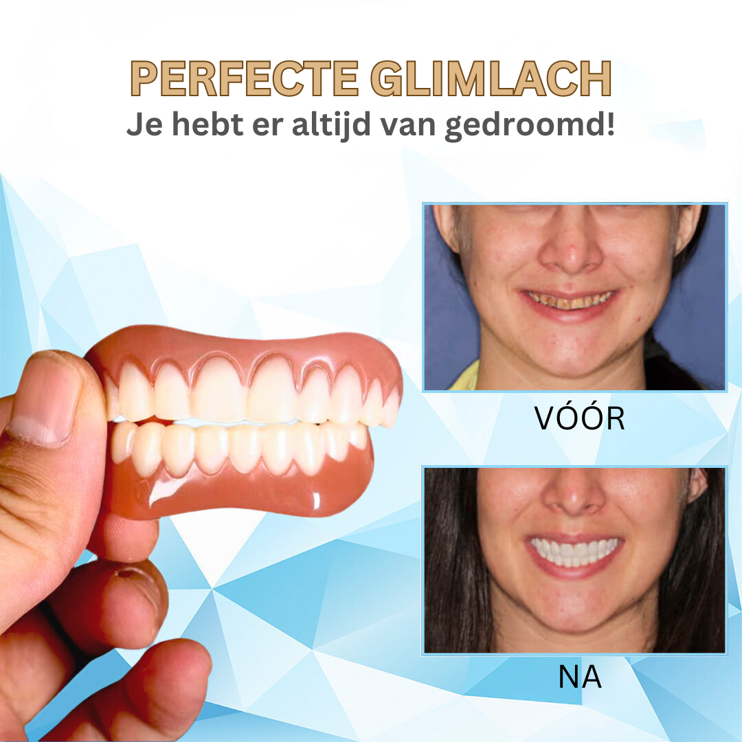 Compleet kunstgebit voor verbeterd eet- en spraakcomfort; zorgt voor een complete en zelfverzekerde glimlach.