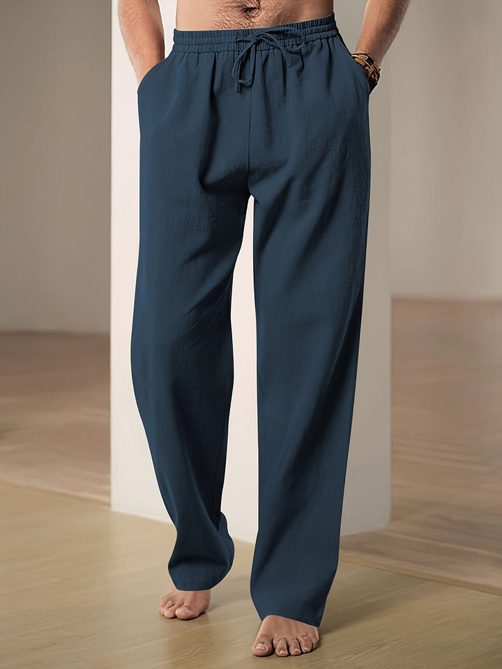 Ultiem comfortabele casual herenbroek met losse pasvorm, perfect voor stijlvolle zomeroutfits.