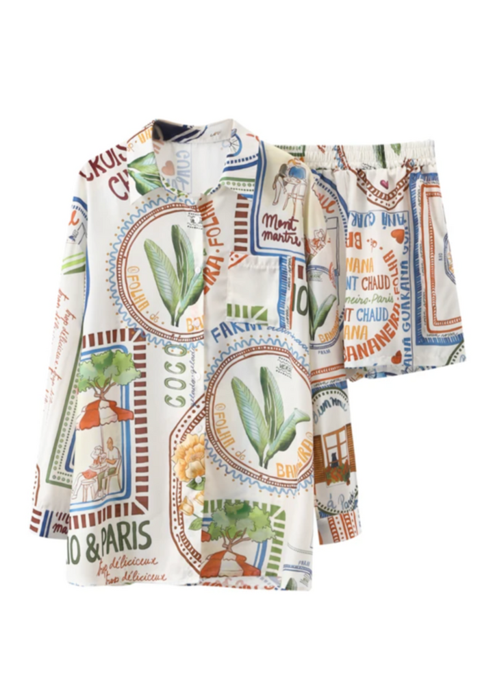 Dameskleding zomerset: comfortabel oversized shirt & shorts. Perfect voor een luchtige, casual en stijlvolle zomer.