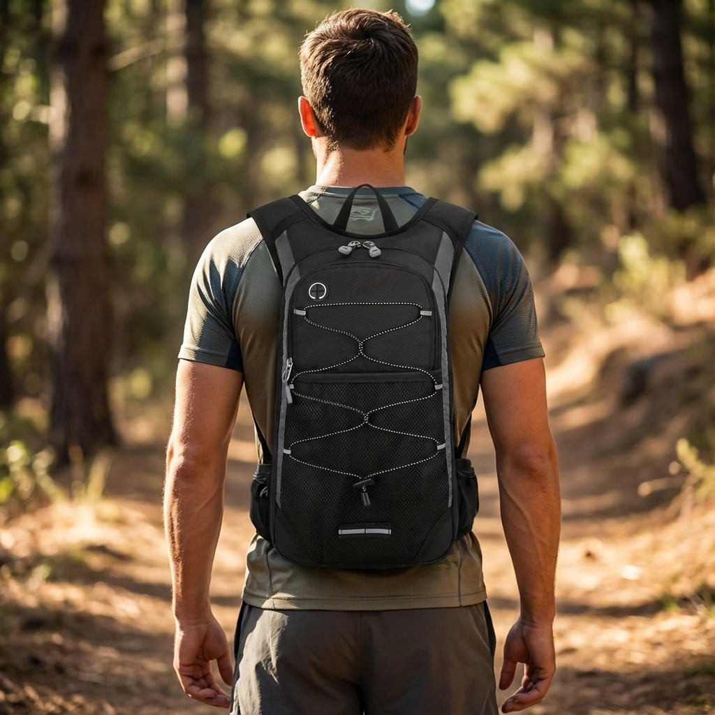 Comfortabele ergonomische Pathcore outdoor dagrugzak voor wandelen en reizen, waterafstotend.