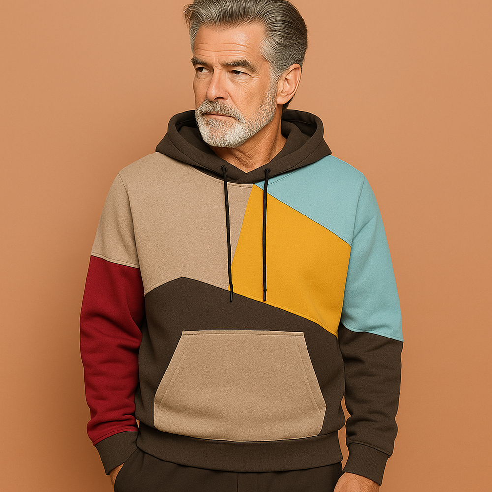 Comfortabele heren hoodie met stijlvol kleurcontrast. Ideale casual bovenkleding voor dagelijks comfort en vrije tijd.