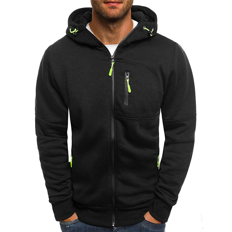 Comfortabele heren hoodie met warme fleecevoering en capuchon, ideaal voor stijl en comfort bij elk weertype.