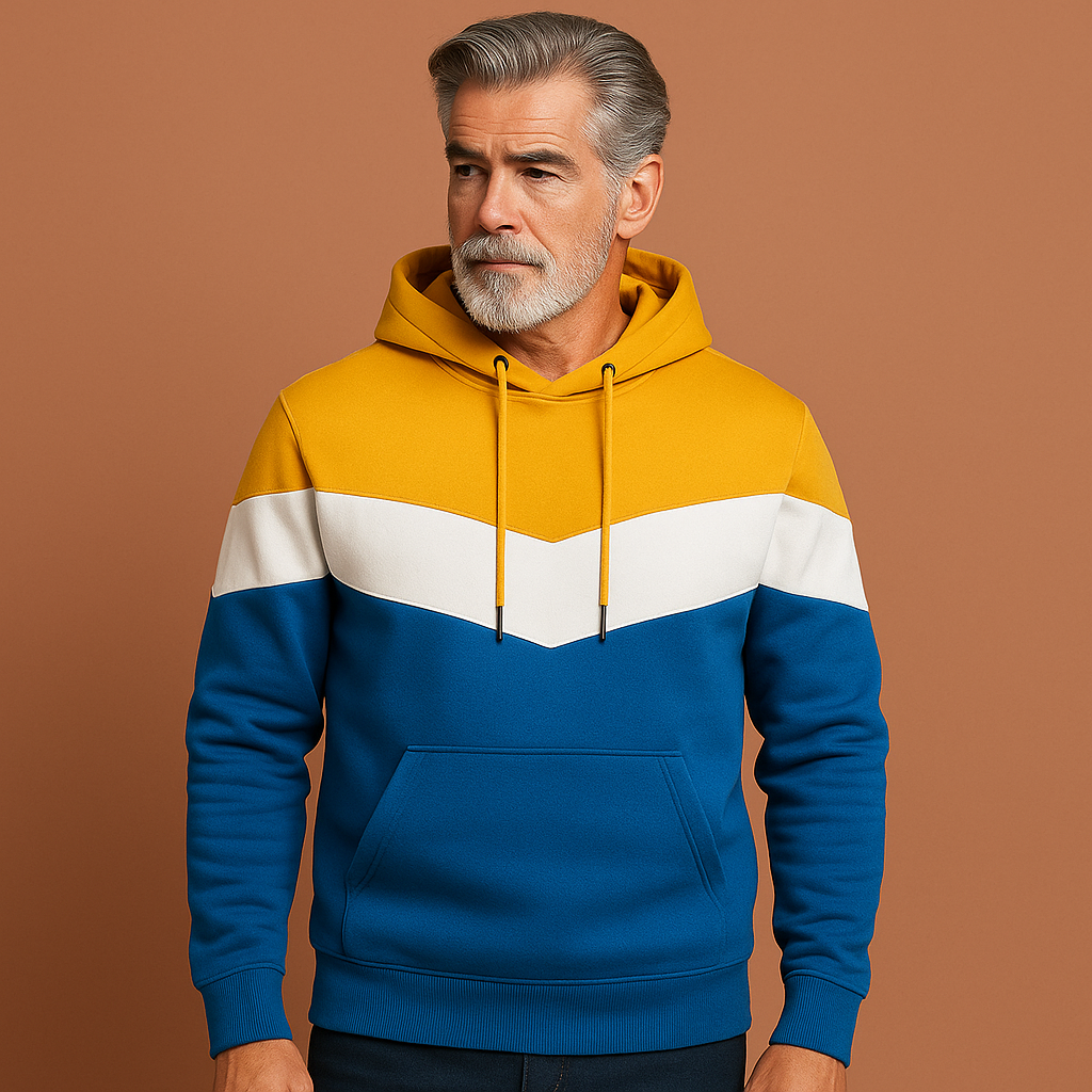 Comfortabele heren hoodie sweatshirt met relaxte pasvorm, ideaal voor elk seizoen. Verkrijgbaar in diverse kleuren.