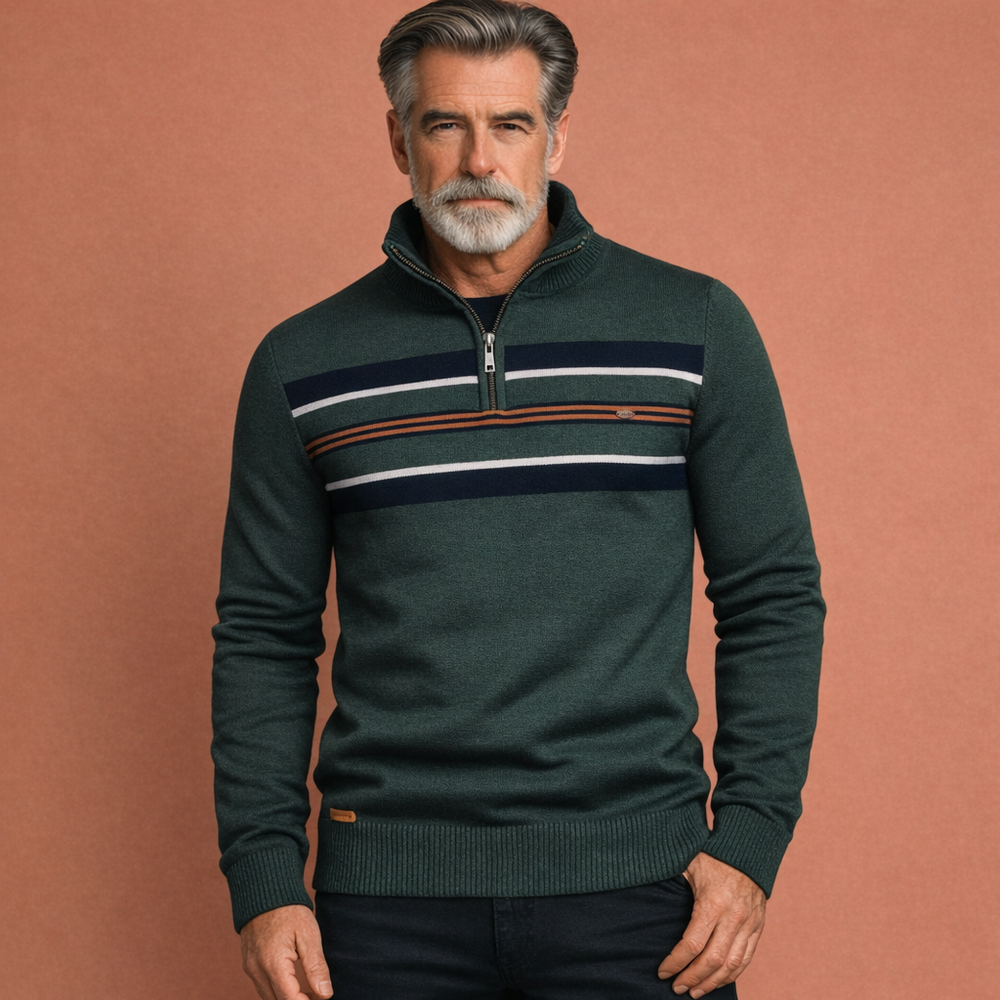 Veelzijdige herentrui met ritssluiting, een must-have voor lente, herfst en winter. Moderne herenmode.