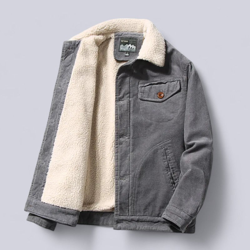 Warme en comfortabele heren mid-season jas, winddicht en functioneel. Essentieel voor de herfst.